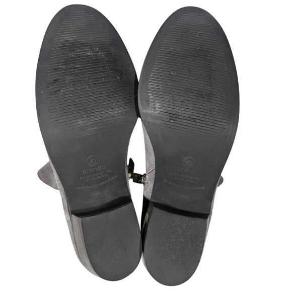 Blondo Waterproof Suede Ankle Booties - Women's 6.5M - Gray - Picture 9 of 14